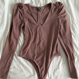 Mauve Long Sleeve Bodysuit